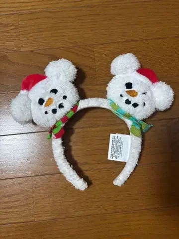 해외 디즈니 크리스마스 머리띠 미키 눈사람