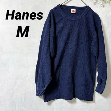 새상품급 Hanes M 사이즈 네이비 긴팔 T셔츠 (1점)