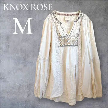 KNOX ROSE 자수 화이트 튜닉 [ M ] 봄/가을 상의