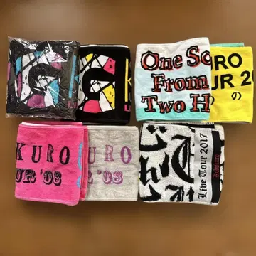 KOBUKURO 라이브 투어 타월 7개 세트 (덤 1개)