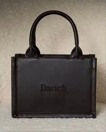 Darich 로고 숄더 가죽 미니 토트백