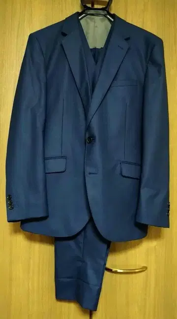 네이비 비즈니스 정장 베스트 포함 쓰리피스