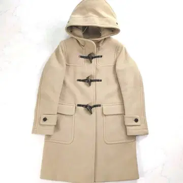 새상품급 MACPHEE 투모로우랜드 더플 코트 울 카멜 M