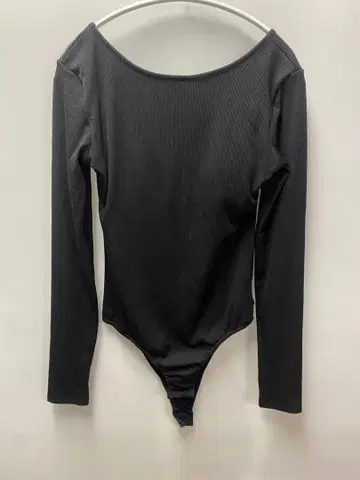 HANNE 오픈 백 탱크 바디수트 블랙 F