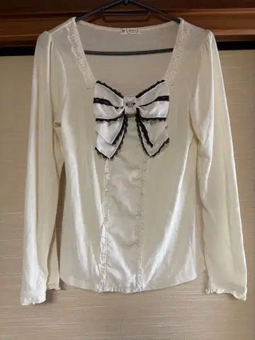 axes femme 빅 리본 티셔츠 발레코어 히메카지