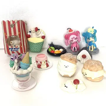 음식 동물 가챠 피규어 디저트