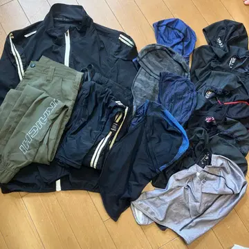 나일론 카고 팬츠 셋업 도라이치