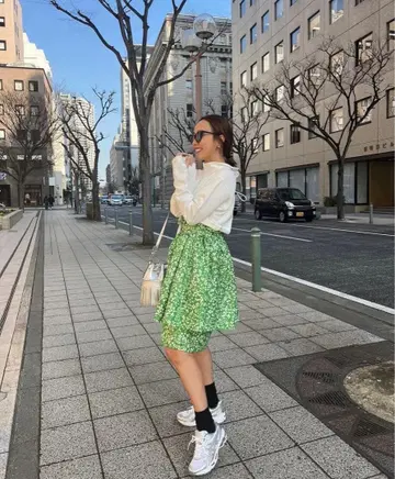 twinkly flower butterfly double skirt
