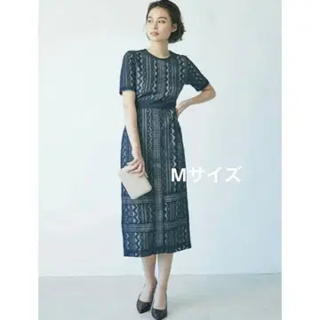 lagunamoon 기하학 레이스 드레스