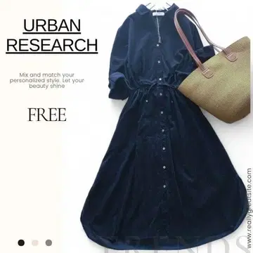 어반 리서치 URBAN RESEARCH 셔츠 원피스 코듀로이