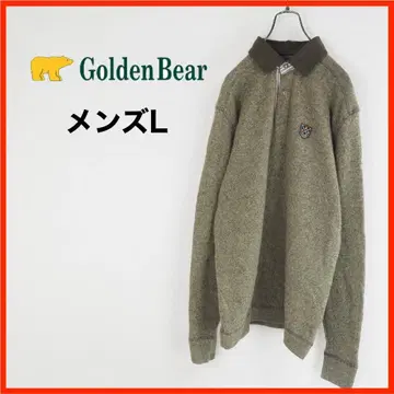 A4248 새상품급 Golden Bear*피케 셔츠*니트*L*카키