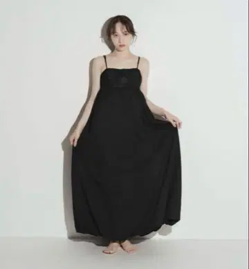 Eaphi 플라워 레이스 벌룬 원피스