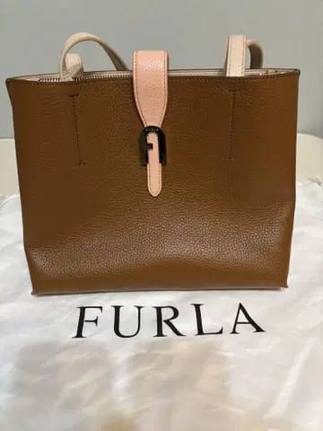 [ 가격 인하 협의 가능 ] FURLA 브라운 가죽 토트백
