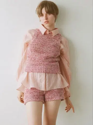 스나이델 SNIDEL 시어 셔츠 핑크