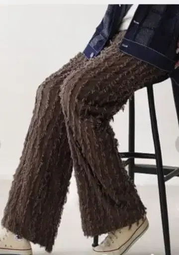 프린지 브라운 와이드 팬츠 완판템!