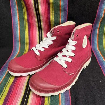 PALLADIUM 빨간색 하이컷 스니커즈