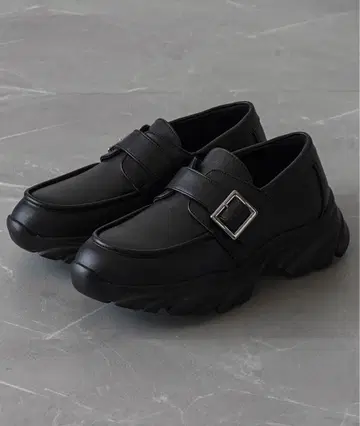 ELLUV 블랙 로퍼 S