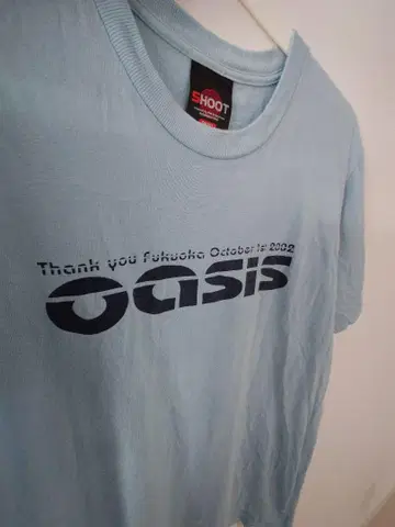 OASIS 오아시스 T셔츠 2002년 레어 후쿠오카 빈티지
