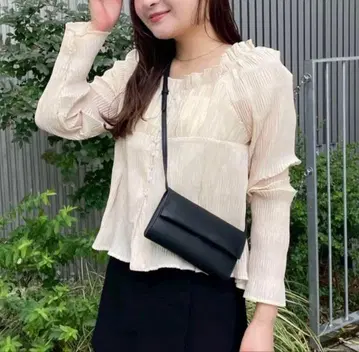 셔링 블라우스