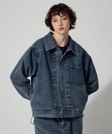 WETTEMPT 빈티지 라이크 데님 자켓