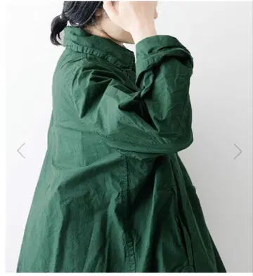 Veritecoeur 다크 그린 더블 브레스트 자켓