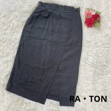 RA TON 타이트 스커트 40 새상품급 인기 롱 그레이 출퇴근