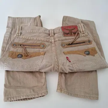 Exclusive Vintage 베이지 데님 팬츠