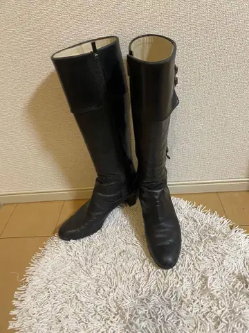 REGAL 블랙 힐 포함 롱 부츠