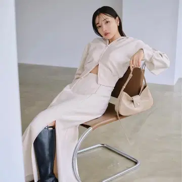 snidel 맨투맨 셋업