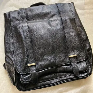 [ 새상품 ] 남성용 비즈니스 백팩 천연 가죽 가죽 백 블랙 블랙