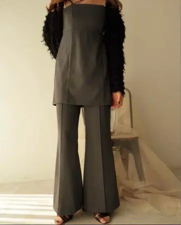 mideal setup flare pants 셋업 플레어 팬츠