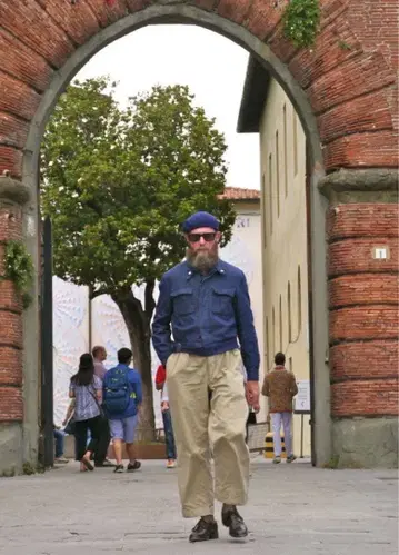 빈티지 이탈리아군 밀리터리 자켓 다크 네이비 별 마크 유로 빈티지