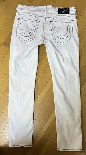 TRUE RELIGION 화이트 스키니 청바지 32