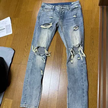 mnml 데미지 데님
