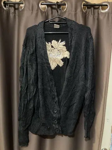 빈티지 90s 자수 가디건