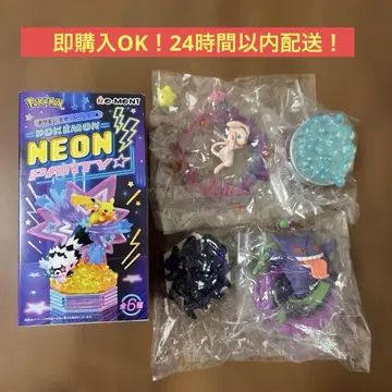 [ 새상품 ] 포켓몬 네온 파티 피규어 2세트 겐가 뮤우
