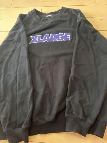 XLARGE 블랙 맨투맨