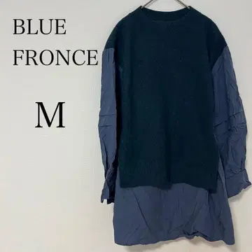 BLUE FRONCE 도킹 리브 니트 [ M ] 절개 풀오버