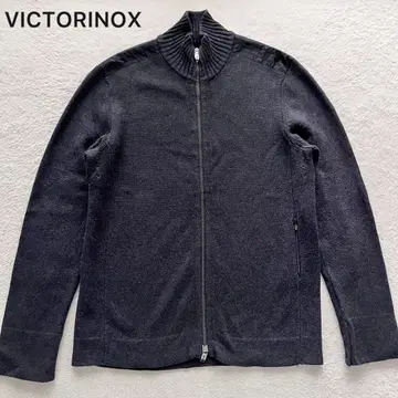 컨디션 최상 VICTORINOX 드라이버 니트 집업 블루종