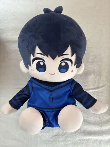 중국 한정판 블루 록 huhu 앉은 봉제 인형 이사기 요이치 40cm