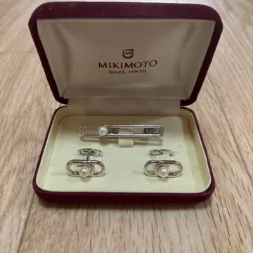 MIKIMOTO 넥타이핀 커프스 세트