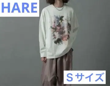 HARE brush 아트 프린트 티셔츠 S 사이즈