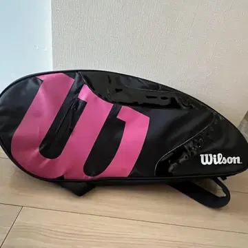 Wilson 라켓 백 블랙/핑크