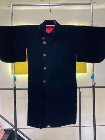 벨벳 도행 코트 앤티크