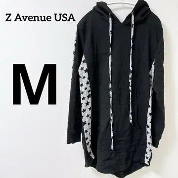 1점 M Z Avenue USA 후드 부착 롱 후드티