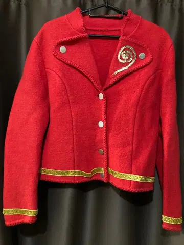 빈티지 80s 빨간색 자켓