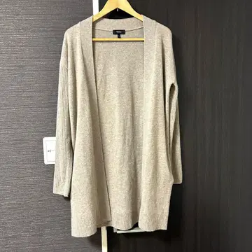 띠어리 캐시미어 혼방 베이지 롱 가디건 S