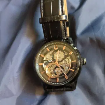 BULOVA 자동 와인딩 손목시계 스켈레톤