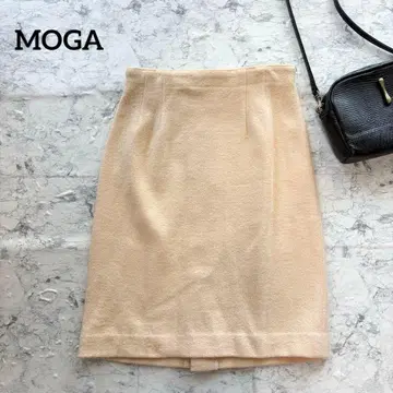 [ MOGA ] 모가 예쁜색 스트레치 타이트 스커트 파일 느낌 허리밴딩