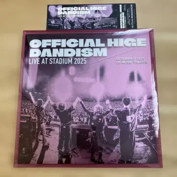 히게단 LIVE AT STADIUM 2025 영화 팜플렛